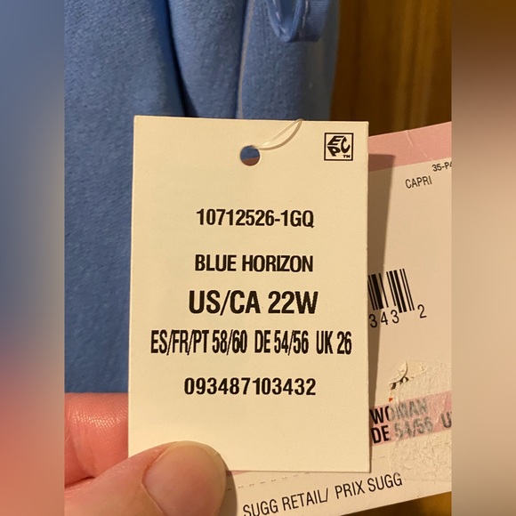 Kasper Women’s Plus Size 22W Blue Horizon Skirt NEW/NWT - Picture 5 of 11